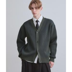 カーディガン プレーティングカーディガン メンズ レディース