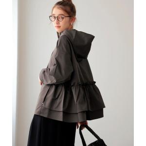 マウンテンパーカー ウインドブレーカー 「撥水加工」ナチュラルストレッチ バックギャザーマウンテンパーカー レディース