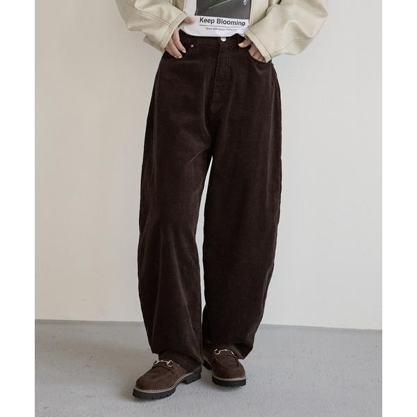 パンツ 「WEB限定」コーデュロイカーブパンツ レディース