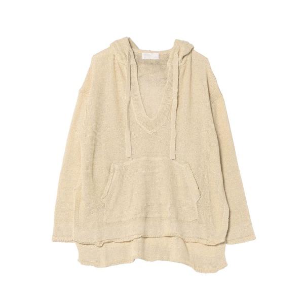 ニット セーター uca / mexican knit hoodie(ニットフーディー) レディース