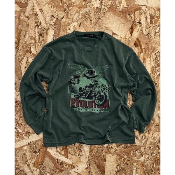 tシャツ ピグメント加工　オーバーサイズ　ロンT　長袖　Tシャツ キッズ 子供服