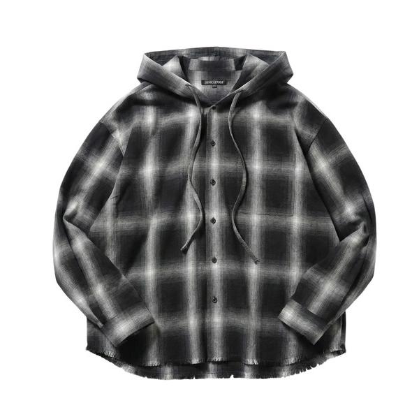 シャツ オーバーサイズフードシャツ メンズ レディース