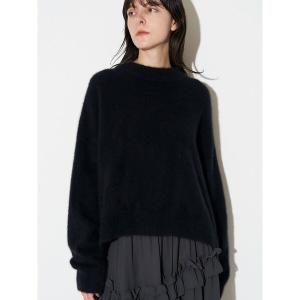 ニット セーター フォックスウールアシンメトリーニット レディース