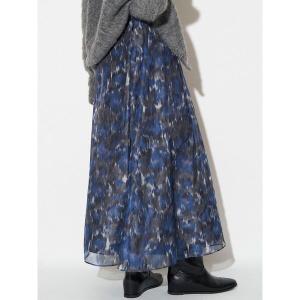 スカート ブラードプリントスカート