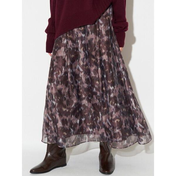 スカート ブラードプリントスカート