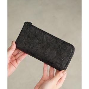 財布 zucchero ズッケロ 長財布 L字型 本革 レディース 水玉 ドット スリム 55508 レディース