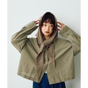 ブラウス シャツ チェックワイドシャツ レディース