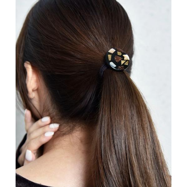 ヘアゴム BiSAYA/シェル×丸型/ヘアゴム