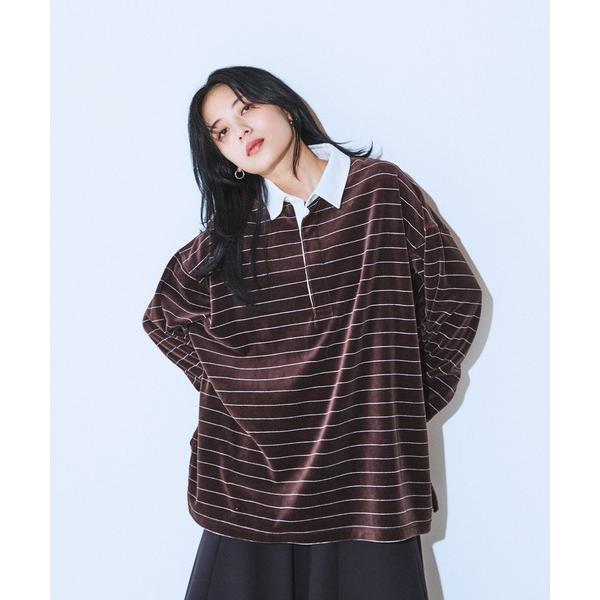 ポロシャツ ポロ アソートボーダーラガーシャツ/599656 レディース