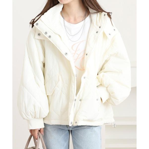 ブルゾン アウター マルチWAYダイヤキルト中綿ブルゾン レディース