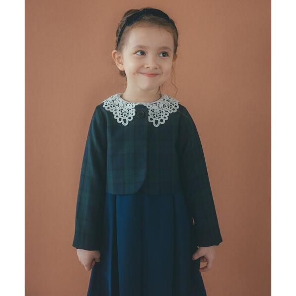 フォーマル 発表会 卒園式 入学式 TRW ブラックウォッチ ボレロ / キッズ 110cm-130...