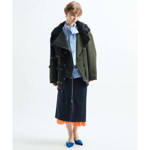 ブルゾン アウター 「別注」「AULA AILA/アウラ アイラ」CHECK COMBINATION BLOUSON レディース
