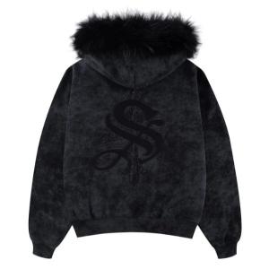 パーカー SUPPLIER/サプライヤー/FAUX FUR CROSS ZIP HOODIE レディース メンズ