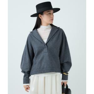 TOUJOURS Toujours フリルカラー ラッフルカラー コットンシルク  