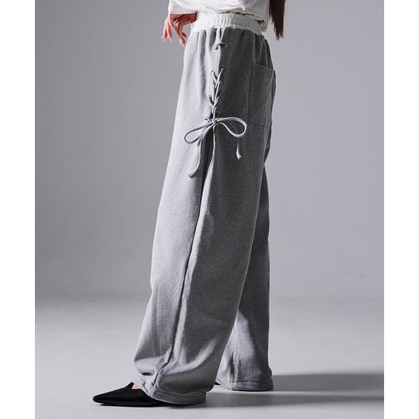 スウェットパンツ ジャージ 「DAESE TOKYO/デセトウキョウ」裏毛編み上げカーブパンツ レデ...