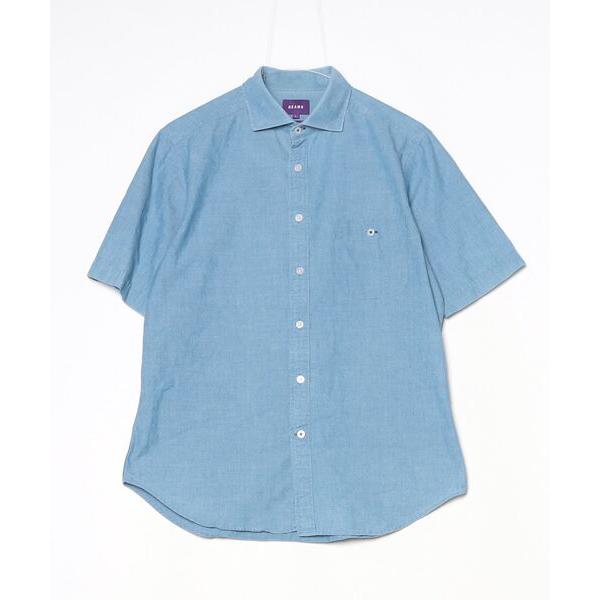 「BEAMS」 半袖シャツ LARGE ブルー メンズ