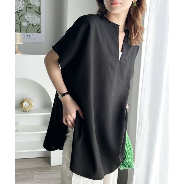 「Java」 半袖ブラウス MEDIUM ブラック レディース