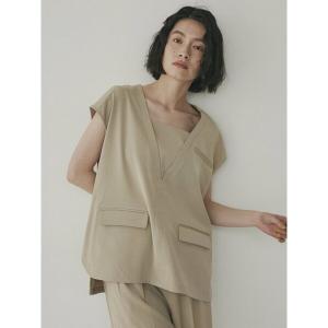 「COTORICA」 ノースリーブブラウス FREE ベージュ レディース
