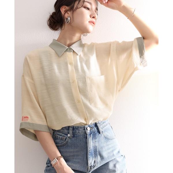 「Java」 7分袖シャツ SMALL オフホワイト レディース
