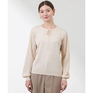 ニット セーター リボンタイニット レディース