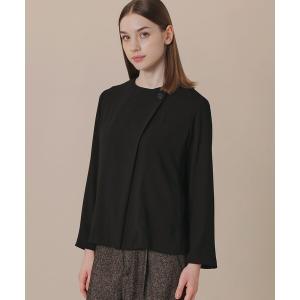 ジャケット テーラードジャケット パウダリーソフトジョーゼットジャケット レディース