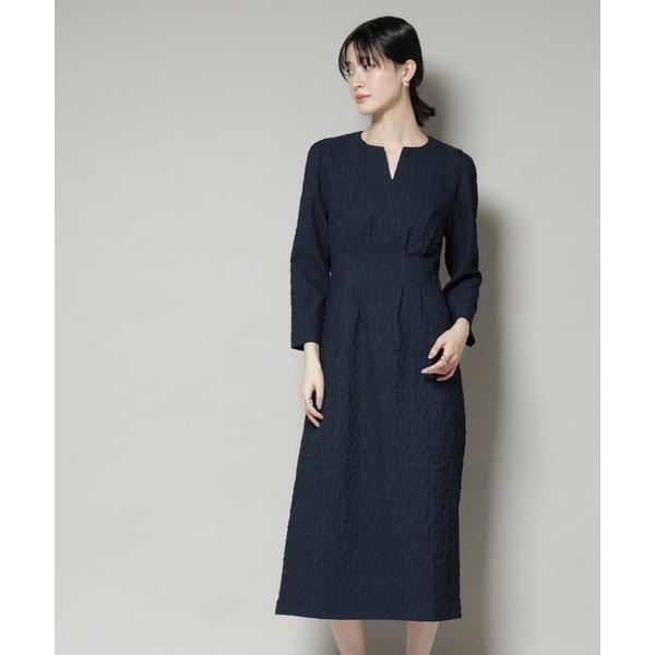 ワンピース troisieme chaco/PUFFY JACQUARD ワンピース