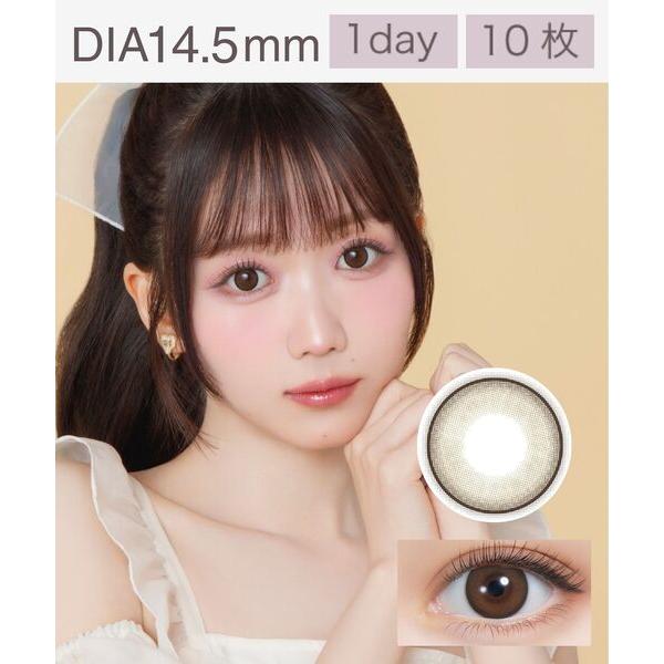 カラコン コンタクトレンズ 「細フチ」melady 1day 10枚入り アイドルリング