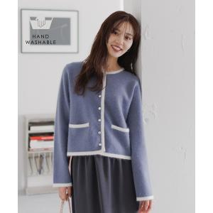 カーディガン 「手洗い可能」アンゴラハイショクカーディガン498696 レディース