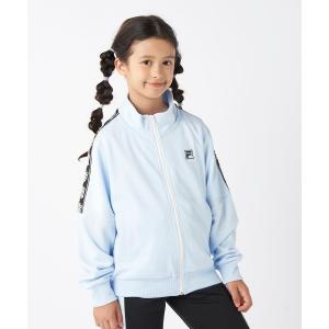 セットアップ 「FILA/フィラ」キッズバイカラージャージ上下セット｜伸縮性・動きやすさ｜ロゴラインアクセント　セットアップ