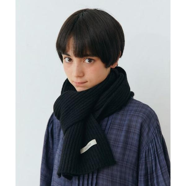 マフラー ストール daily rib knit muffler レディース