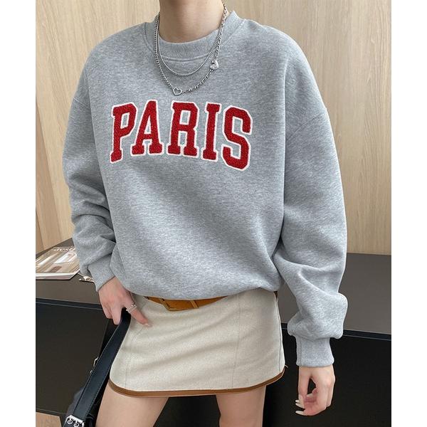 トレーナー スウェット サガラ刺繍 ビッグスウェット レディース