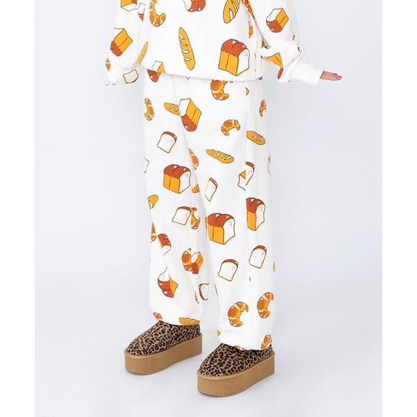 スウェットパンツ ジャージ 「新サイズ」フード総柄スウェットパンツ（PAN) レディース メンズ