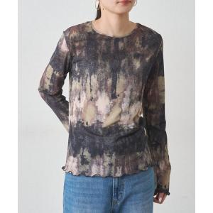 tシャツ ペイントプリントカットソー レディース メンズ