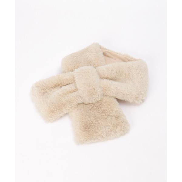 マフラー ストール エコファー差し込みマフラー レディース