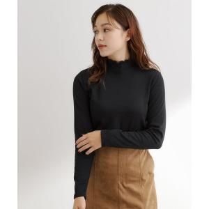 tシャツ 毎日にちょうどいい、テレコメロータートルネック レディース