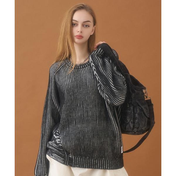 セーター ニット Vintage Design Damaged Aze Knit / ヴィンテージデ...