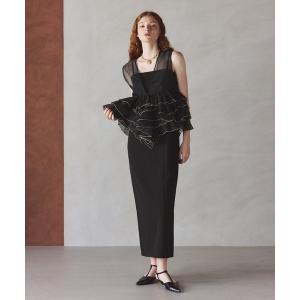 ドレス 「darial」sheer volume top dress シアー ボリューム トップ ドレス