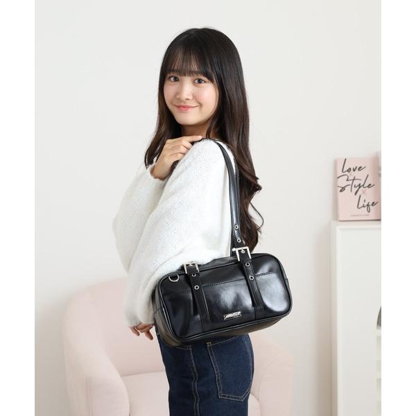 ボストンバッグ Coboca+合皮バックルプレート付ボストン キッズ 子供 女の子