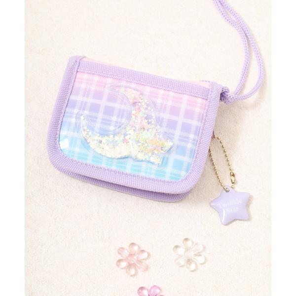 財布 チェック三日月RFウォレット キッズ 子供 女の子