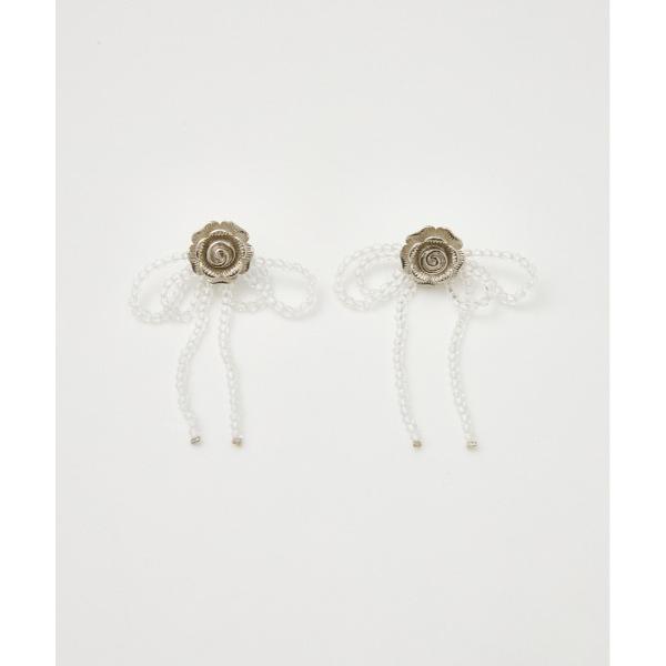 ピアス ROSE MOTIF BEADS P/EARRINGS ローズモチーフ ビーズ ピアス レデ...