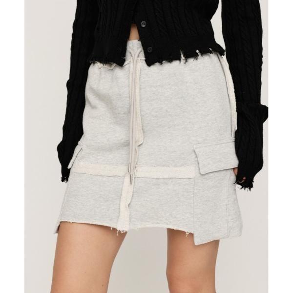 スカート OUT LINKING CARGO SW S/SK アウト リンキング カーゴ スウェット...