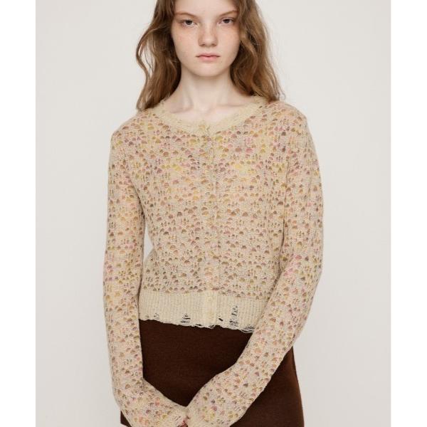 カーディガン TWIN BLOOM KNIT C/D ツイン ブルーム ニット カーディガン 秋服 ...