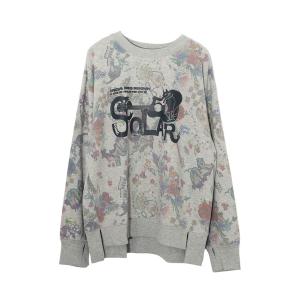 トレーナー スウェット ScoLar(スカラー) 花と音楽のスウェットプルオーバー レディース