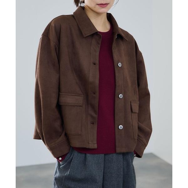 ブルゾン アウター milli de l'air Suede-Like Boxy Blouson/ス...