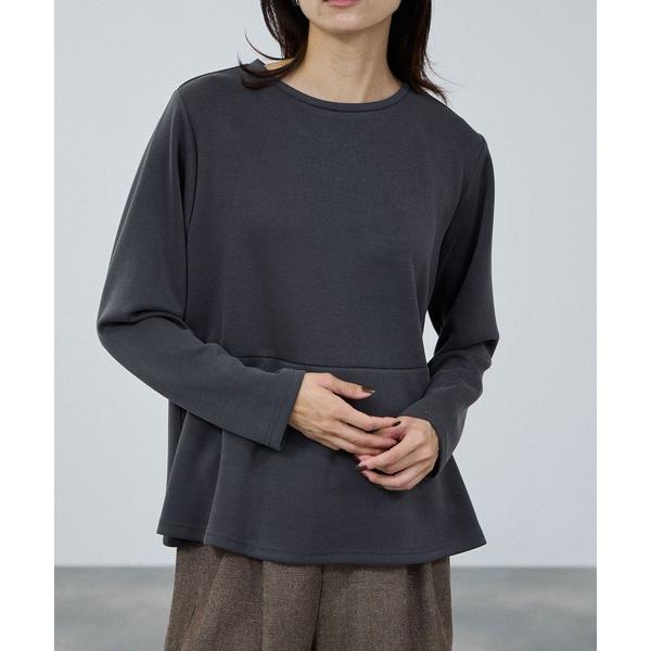 tシャツ milli de l'air ピーチスムースペプラムカットソー レディース