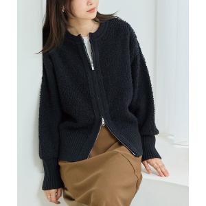 カーディガン 「洗える」ループニットカーディガン レディース