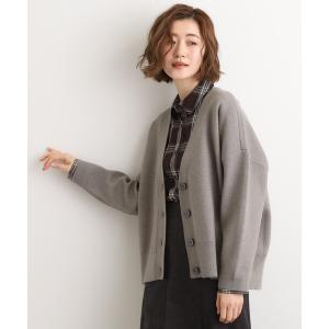 カーディガン 秋に映える　ニットカーディガン レディース