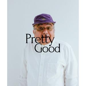 キャップ 帽子 「Pretty Good /プリティーグッド」 CAP　1stコレクション　ツバ長め　帽子　ワンポイント　ブランドロゴ　刺繍 メンズ