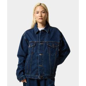 デニムジャケット ロゴ 刺繍 Gジャン ジャケット バックプリント