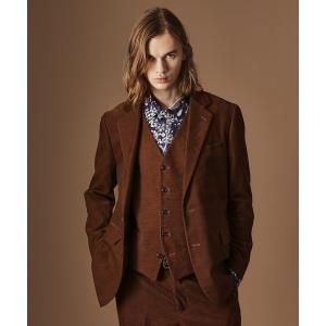 ジャケット テーラードジャケット 「Sサイズ〜」ドビーキャラメルコールジャケット メンズ